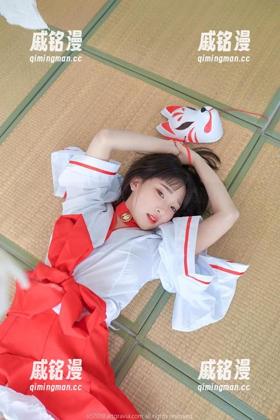 姜仁卿(강인경)+和服=幸福的美图，当她站在那里，我的眼睛都快发亮了。